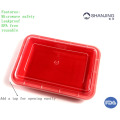 Hot sale colorful plastic container for food , reusable and microwave safety storage containers